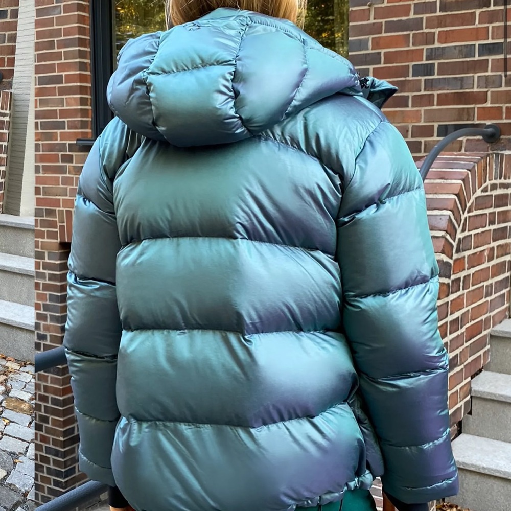 TNA The Super Puff in purple/blue iridescent